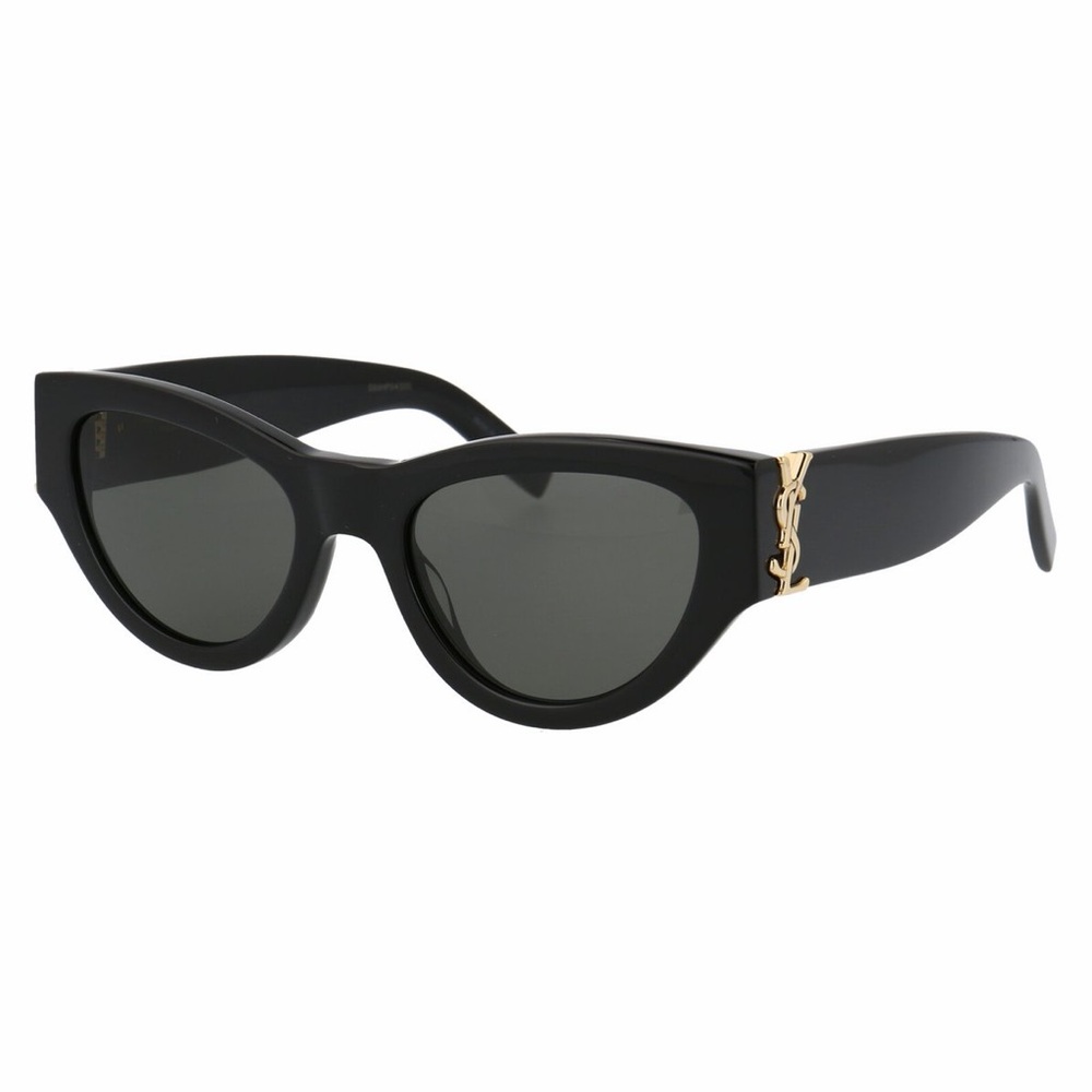 Yves Saint Laurent Black Sunglasses with Gold Detail